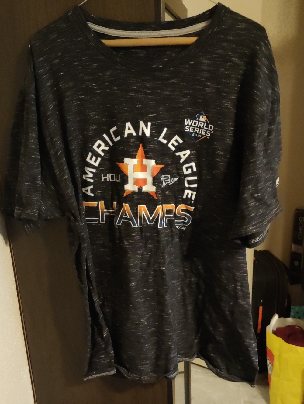 Fanatics Gray Houston Astros American League Champs Tee